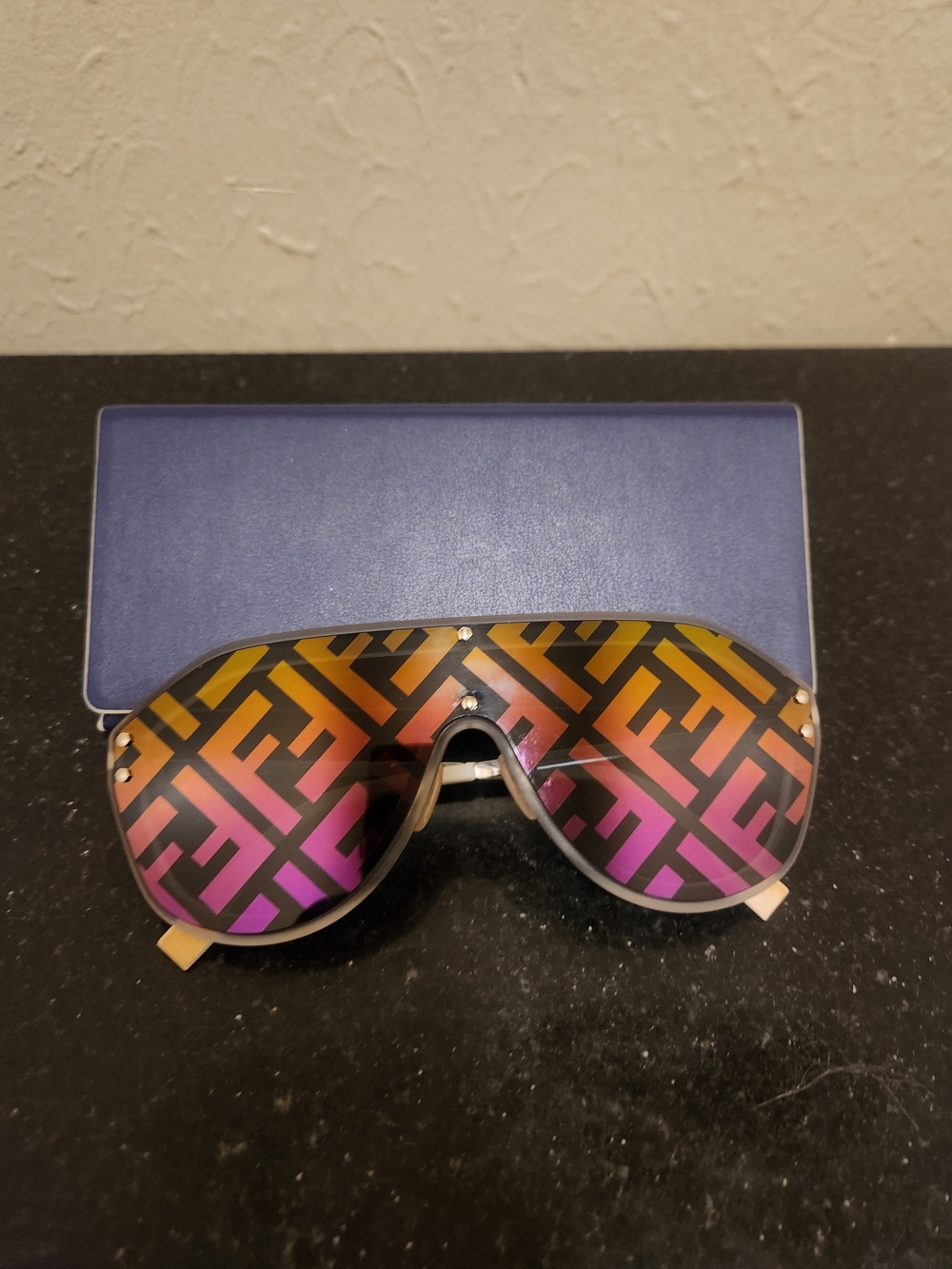 Fendi Women's Shield Sunglasses in Multicolor FF Gradient Lens